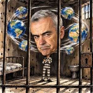 "Ţineţi minte ce vă spun, este foarte important: Tot ce are legatură cu mine este absolut central. Până şi Arestul e central!"( Ilustraţie concepută de MAKE )